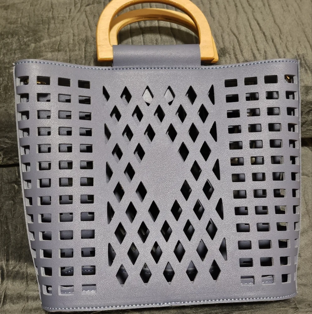 Joy Susan Periwinkle Cutout Shoulder Bag - Picture 2 of 3